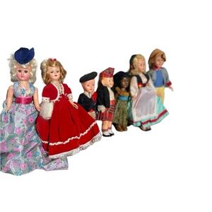 Lots‎ Of Vintage 5” -8”Hard Plastic European Dolls